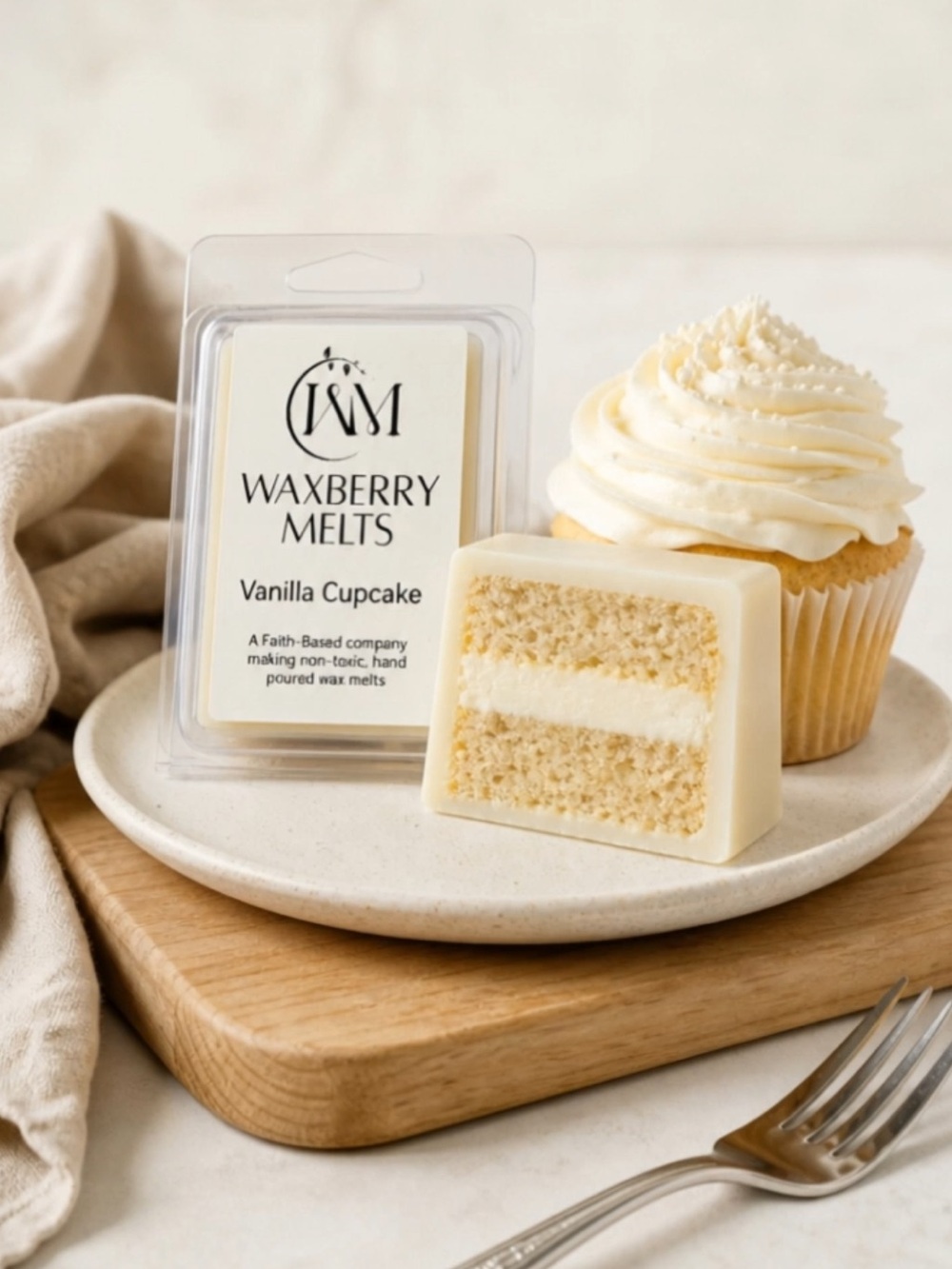Hand Crafted Vanilla Cupcake Scented Wax Melts